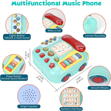 LIGHT AND MUSIC TELEPHONE CAR TOY